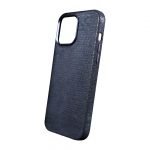 iPhone 14 Uyumlu Kumaş Desenli Mavi Kılıf - Görsel 4