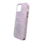 iPhone 13 Uyumlu Kumaş Desenli Beyaz Kılıf