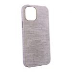 iPhone 13 Pro Uyumlu Kumaş Desenli Beyaz Kılıf