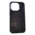 iPhone 14 Pro Max Uyumlu Kumaş Desenli Kahve Kılıf - Görsel 3