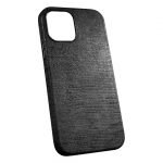 iPhone 13 Uyumlu Kumaş Desenli Siyah Kılıf