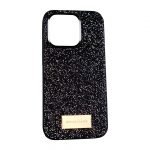 iPhone 14 Uyumlu Simli Siyah Kılıf