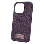 iPhone 13 Pro Uyumlu Simli Mor Kılıf