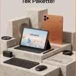 HAİDİKO HK17 Air Max Tablet - 16GB RAM 1TB Hafıza | Sim Kartlı | Klavye Mouse Kalem Kılıf Full Set